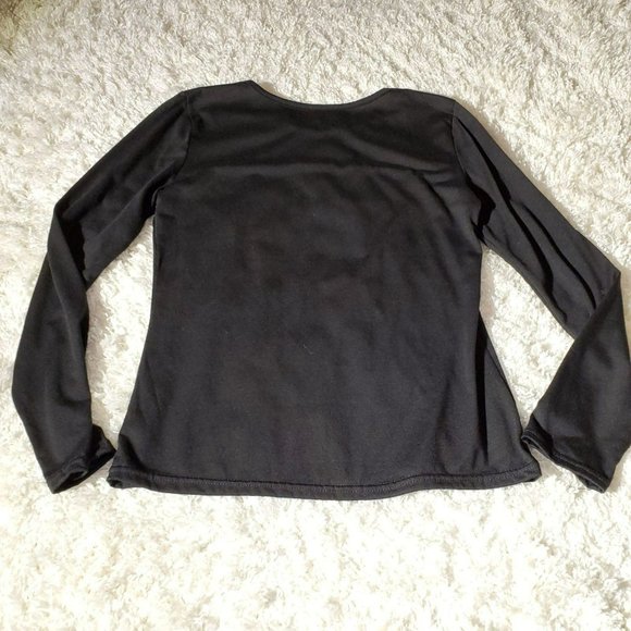 Black long sleeve top "Cruzin Chicks" Sz - Picture 3 of 5